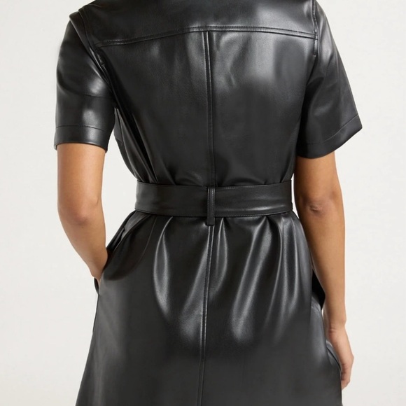 Scoop Leather Dress NWT - Picture 2 of 5